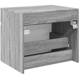 vidaXL Badezimmerschrank Grau Sonoma 59 x 44,5 x 50 cm
