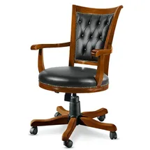Casa Padrino Luxus Chesterfield Leder Schwarz/Braun