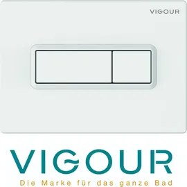 Vigour TEES WC-Betätigungsplatte für 2-Mengenspülung, weiß -