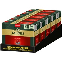 JACOBS Kapseln Lungo 6 Classico 200 Stück XXL-Pack Nespresso®* kompatibel