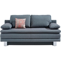 Novel Schlafsofa Bruno, Grau, Türkis, Textil, Uni, 2-Sitzer, 194x96x86 cm, Fußauswahl, Stoffauswahl, Rücken echt, Kinder- & Jugendzimmer, Jugendmöbel, Jugendsofas