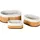 KESPER Bambus Körbchen 3er Set Abmessungen 12 x 20 x 30 cm braun