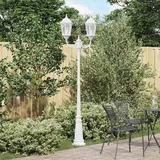vidaXL Gartenlicht Weiß 235 cm Aluminium - Weiß