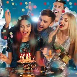 Relaxdays Party Popper, 6-8m Effekthöhe, Karneval, Geburtstag & Hochzeit, Papierkonfetti rund, Konfettikanone 40cm, bunt