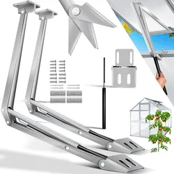 KESSER® Automatischer Fensteröffner für Gewächshaus 7,5 kg Hubkraft 45cm Öffnungshöhe stufenloser Öffnungswinkel Fensterheber automatisches Öffnen und Schließen durch Temperatursteuerung