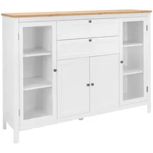 Finori Bergen 52 Highboard Holzwerkstoff Weiß/Artisan Oak,