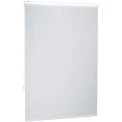 Relaxdays Duschrollo, 100x240 cm, Seilzugrollo für Dusche & Badewanne, Decke & Fenster, Badrollo wasserabweisend, weiß