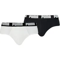 Puma Men Everyday Slips (2er Pack), weiß/schwarz, L