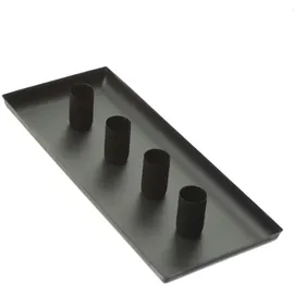 MARELIDA Stabkerzenhalter magnetisch Kerzenständer 29x12cm Kerzentablett Advent
