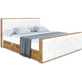 altdecor Boxbett 160 x 200 cm H3 Weiß