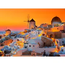 Papermoon Fototapete Santorini Sunset bunt Fototapeten Tapeten Bauen Renovieren