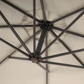 Mendler Acerra Ø 300 cm creme ohne Ständer