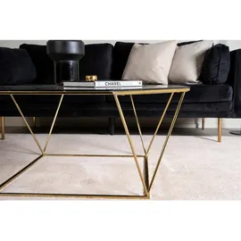 VCM Couchtisch Österlen Goldfarben/Klar