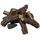 ELEMENTI Brennholz Keramik 37 x 16 x 21 cm Braun