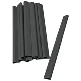 zaunzu Sichtschutzstreifen Klemmschiene für Zaunblende Anthrazit 1er Pack