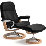 Stressless Stressless® »Garda«, mit Signature Base, Größe L, Gestell Eichefarben