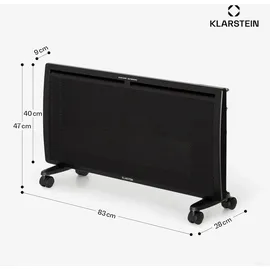 Klarstein Hot Spot Slimcurve Double Wave 2-in-1 2000 W schwarz