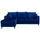 Home Affaire Ecksofa HOME AFFAIRE "Renesse L-Form", blau, B:234cm H:90cm T:160cm, Samtvelours 100% Polyester;Luxus-Microfaser ALTARA NUBUCK (100% Polyester), Sofas, Ecksofa, lose Kissen, Keder an Sitzkissen