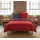 Castell Uni Microfaser-Satin rubin 155 x 220 cm + 80 x 80 cm