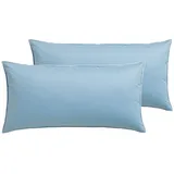 Otto Keller Federkissen OTTO KELLER "Große Auswahl", blau, B:80cm L:40cm, Bezug: 100% Baumwolle. Füllung: 70% Gänsefeder, 30% Gänsedaunen, Kopfkissen
