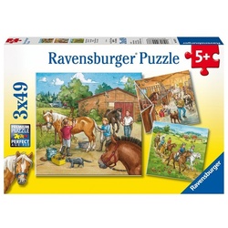 Puzzle Mein Reiterhof 3X49 Teile