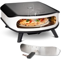 Cozze 17" mit rotierendem Pizzastein, LED und Tür 8.0 kW/50mbar, inkl. Regler & 1.1 Schlauch - Perfekt für knusprige Pizzen