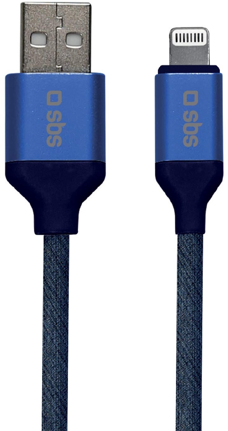 SBS Lightning Kabel 100 cm - Ladekabel mit USB & Lightning MFI Anschluss - Ideal für Apple iPhone 11, 11 Pro, 11 Pro Max, X, XS, XS Max, XR, 8, 8 Plus, 7, 7 Plus, 6, 6s, iPad