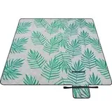 Songmics Picknickdecke grau 200 x 200 cm
