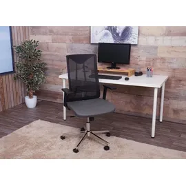 Mendler Bürostuhl HWC-J53, Drehstuhl Schreibtischstuhl, ergonomisch Kunstleder schwarz