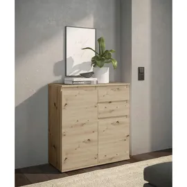 Stella Trading Brest Kommode 80 x 84 x 35 cm Braun