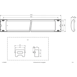 EVN L12134840W 1-flg. LED-Deckenleuchte 48W 4000K weiß