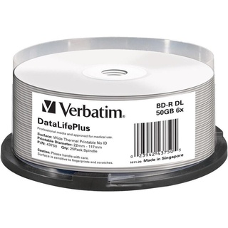 Verbatim BD-R DL 50GB/1-6x 43750 (VE25)