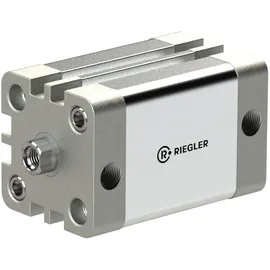 Riegler Kompaktzylinder, doppeltwirkend, IG, Ã ̃125, Hub50, G1/4, ISO21287