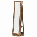 Hansiro Schmuckschrank, Braun, Holzwerkstoff, 9.5x37 cm, Ordnen & Aufbewahren, Schmuckaufbewahrung