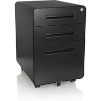 HJH Office Rollcontainer COLOR PLUS I Metall Schwarz