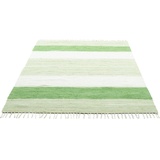 THEKO Teppich »Stripe Cotton«, rechteckig, grün