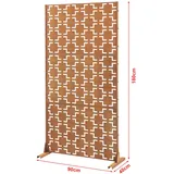 casa.pro Trennwand Basciano 90 x 40 x 180 cm Braun