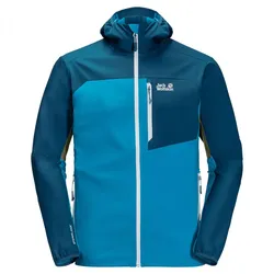 Jack Wolfskin Herren Eagle Peak II Softshelljacke, L - blue jewel