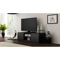 Topeshop moderner Tv-Tisch 120Cm schwarz