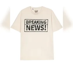 Gallery Dept. Breaking News Logo T-Shirt Beige Herren XXL Gr. XXL