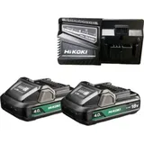 Hikoki 2x Akkus 18V 4,0 Ah BSL1840M + Ladegerät UC18YFSL