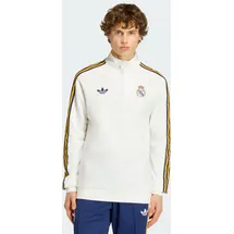 adidas Real Madrid Originals Halbreißverschluss-sweatshirt - White - M