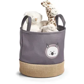 Zeller Aufbewahrungskorb Hase Ø 30 x 29 cm 1-tlg. grau