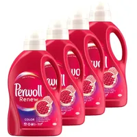 Perwoll Renew Color (4x24 Waschladungen), Color Waschmittel für alle Farben, Feinwaschmittel stärkt die Fasern und verbessert die Farbintensität, intensive Frische