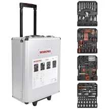WorkPro Trolley-Koffer bestückt 1050-teilig Schwarz 37 x 20 x 51 cm