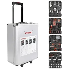 WorkPro Trolley-Koffer bestückt 1050-teilig Schwarz 37 x 20 x 51 cm