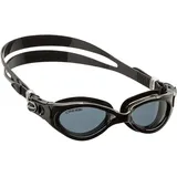 Cressi Lady Flash Goggles Black/Black Grey_Tinted Lens - Damen Schwimmbrille mit separatem Okular Anti Beschlag, Anti Kratz und Anti UV Gläsern, Schwarz/Schwarzgrau_Getönte Linse, Einheitsgröße