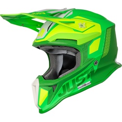 Just1 J18 Pulsar MIPS Motocross Helm, grün, Größe XS für Männer
