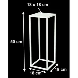 DanDiBo Ambiente Blumenhocker 50 x 70 cm Weiß