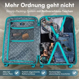 Xonic Hartschalenkoffer M 4-Rollen Cabin 55 cm / 40 l grün